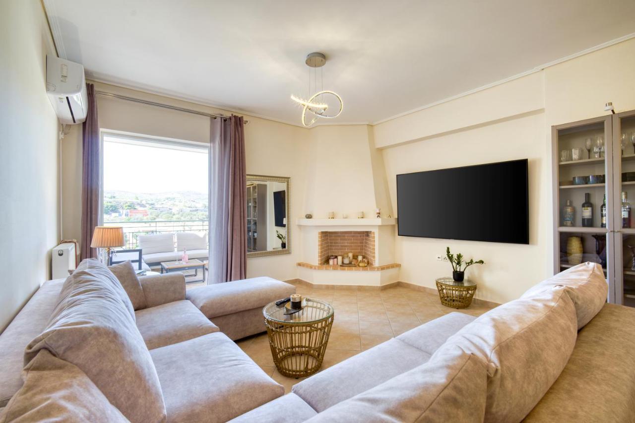 Lávrion Sea & Mountain Apartment Close To Port And City מראה חיצוני תמונה