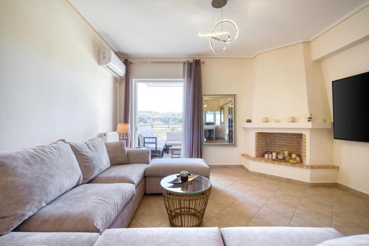 Lávrion Sea & Mountain Apartment Close To Port And City מראה חיצוני תמונה